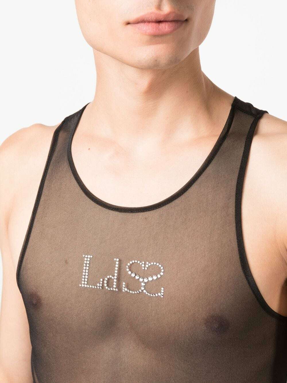 LUDOVIC DE SAINT SERNIN - Crystal Logo Tank Top Ludovic de Saint Sernin