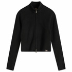 Dickies Women's East Helena Rib Zip Cardigan in Black