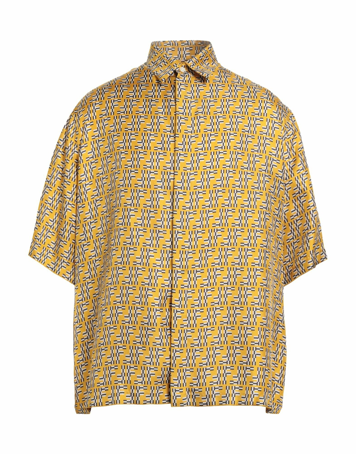 Fendi Mens Shirt in Mustard