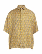 Fendi Mens Shirt in Mustard