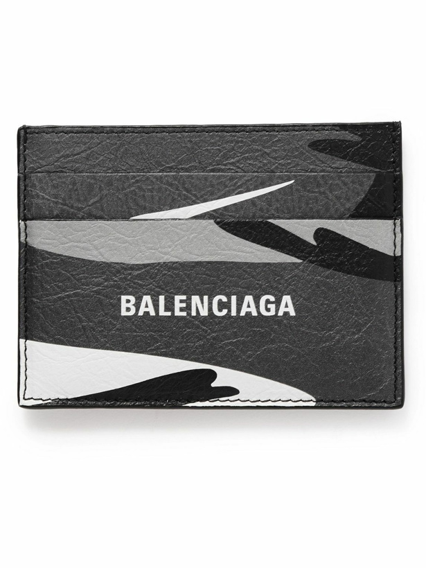 Photo: Balenciaga - Camouflage-Print Full-Grain Leather Cardholder