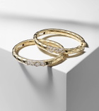 Marina B Ondine 18kt yellow gold hoop earrings with diamonds