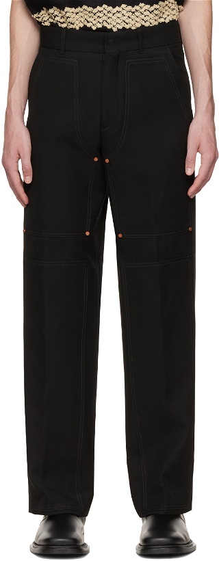 Photo: Andersson Bell Black Double Knee Trousers