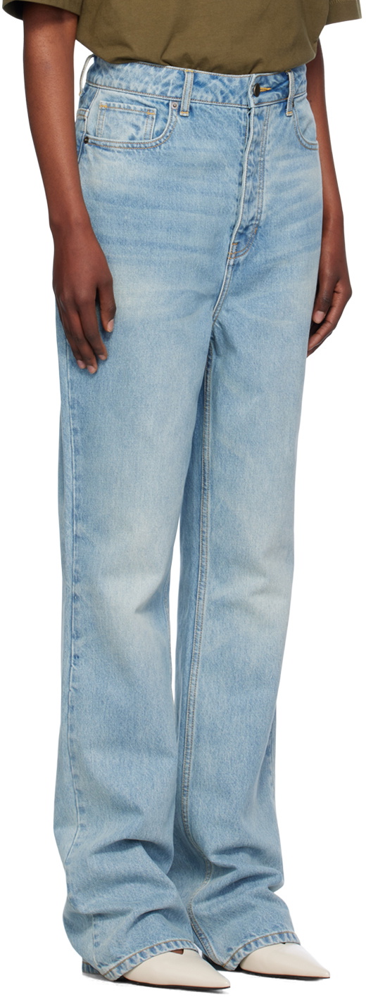 Fear of God ESSENTIALS Blue High-Waisted Jeans