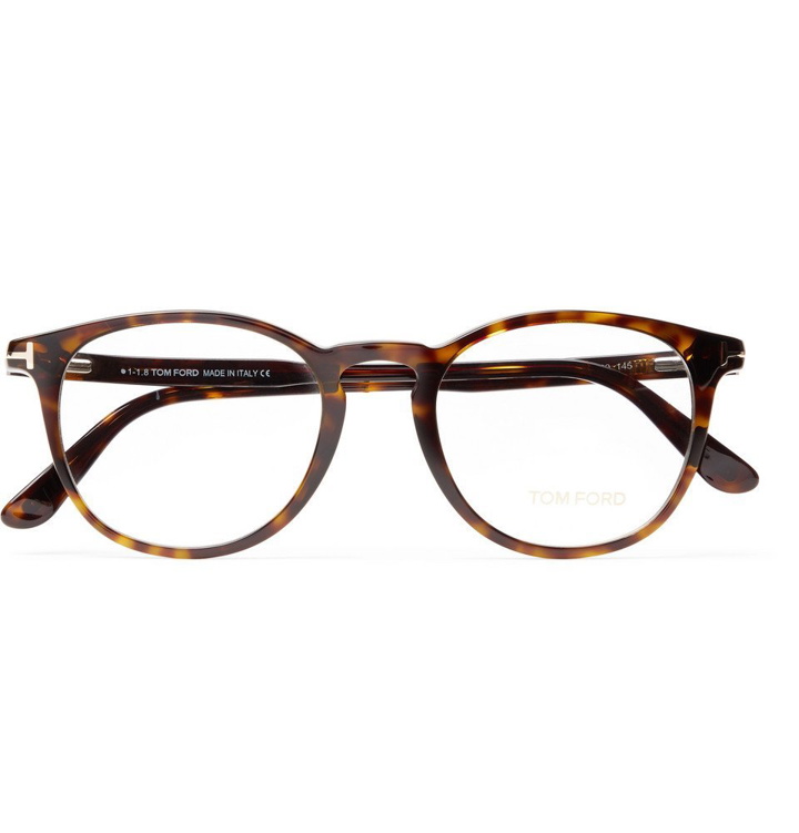 Photo: TOM FORD - Round-Frame Tortoiseshell Acetate Optical Glasses - Men - Brown