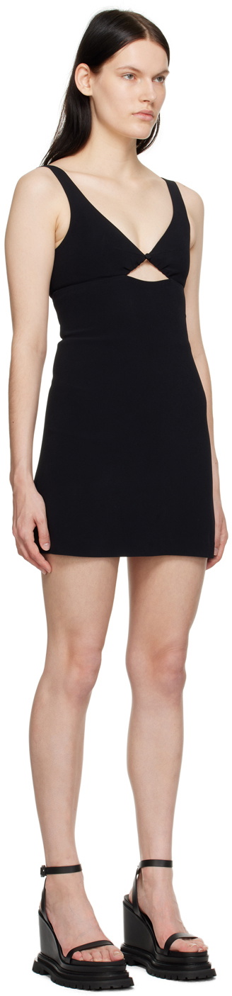 AMI Alexandre Mattiussi Black Cutout Minidress
