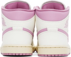 Nike Jordan Pink & White Air Jordan 1 Mid Sneakers