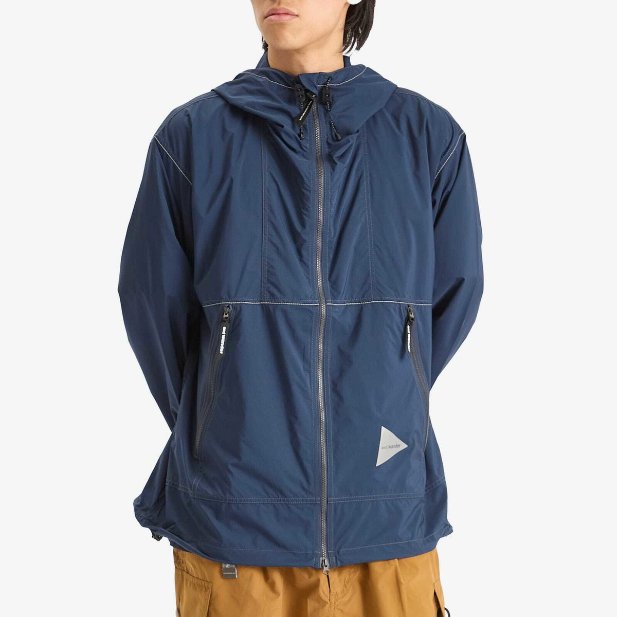 and wander Men's Pertex Wind Jacket in Navy and Wander