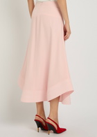 Stella Mccartney Asymmetric Crepe Midi Skirt Light Pink