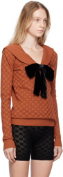 ANDREJ GRONAU SSENSE Exclusive Brown Sweater