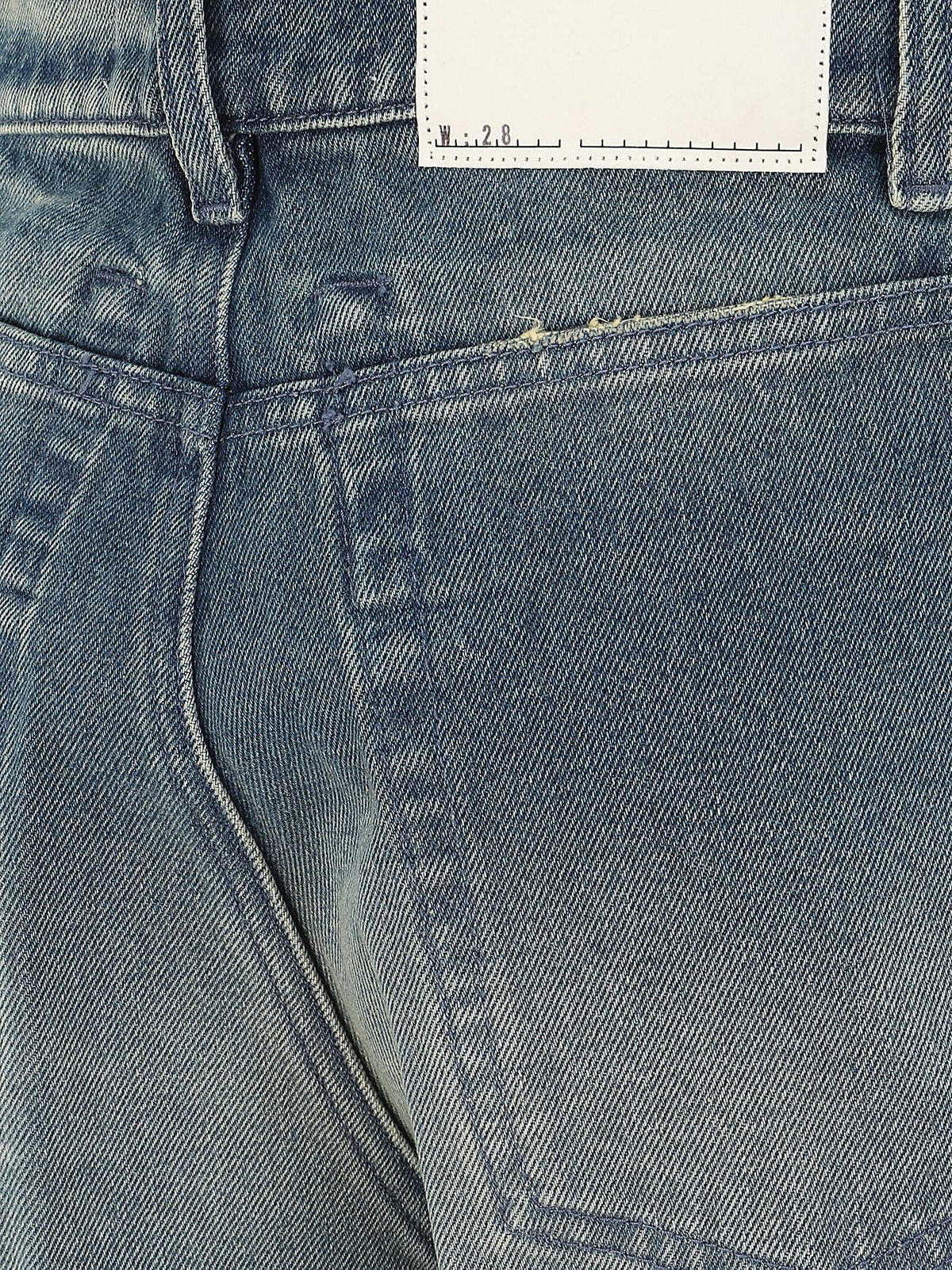 Random Identities Men Washed Denim Pants Woven