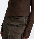Rick Owens Classic Biker suede jacket