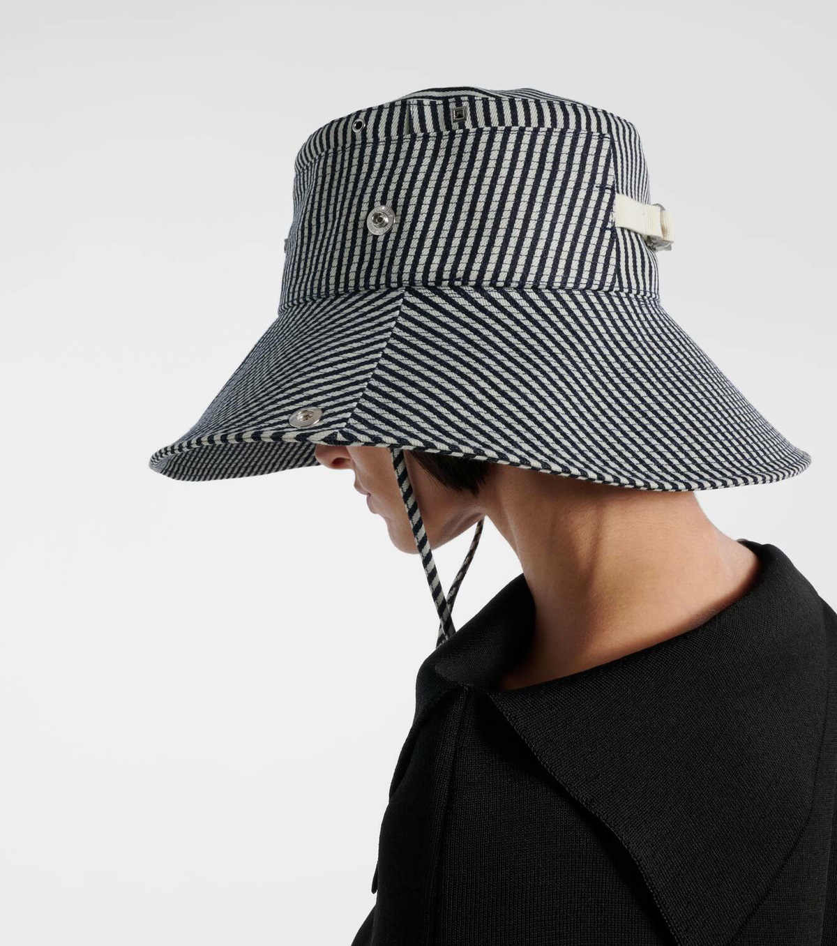 Jacquemus De-Nîmes striped denim bucket hat Jacquemus