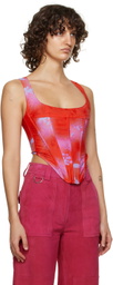 Miaou Red Campbell Corset