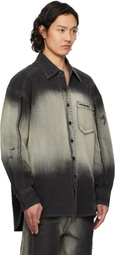 Feng Chen Wang Black Gradient Shirt