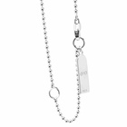 NUMBERING Men's Mini Screwdriver Cross Necklace in Silver