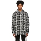 Faith Connexion Black and White Check Tweed Laced Over Shirt