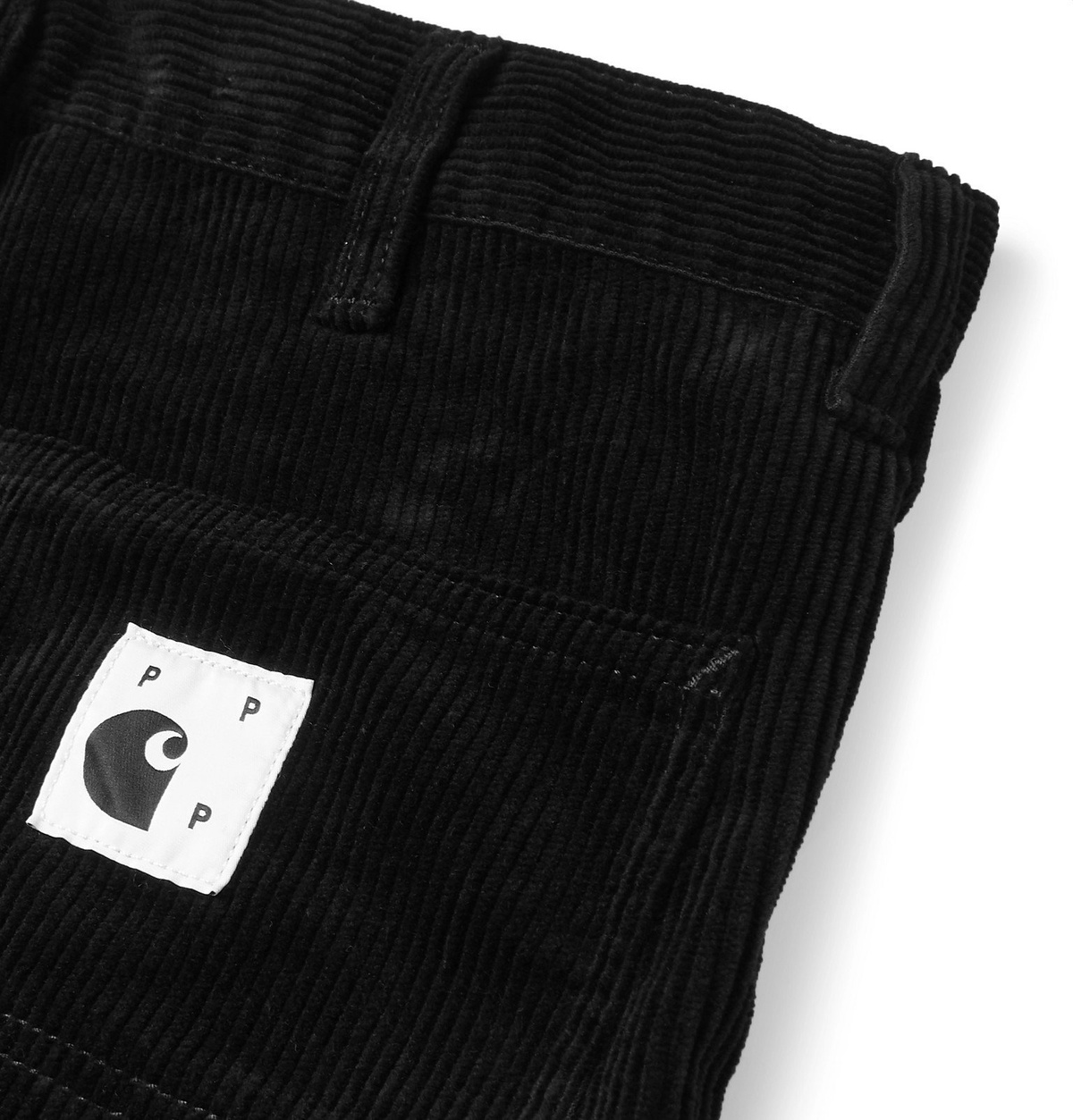 Pop Trading Company - Carhartt WIP Black Cotton-Corduroy Trousers 