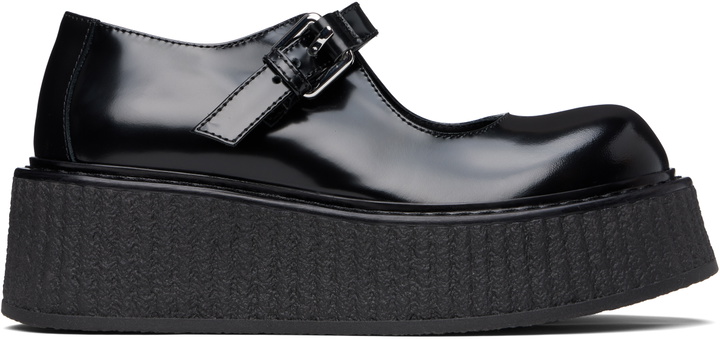 Photo: Moschino Black Olivia 1980 Loafers