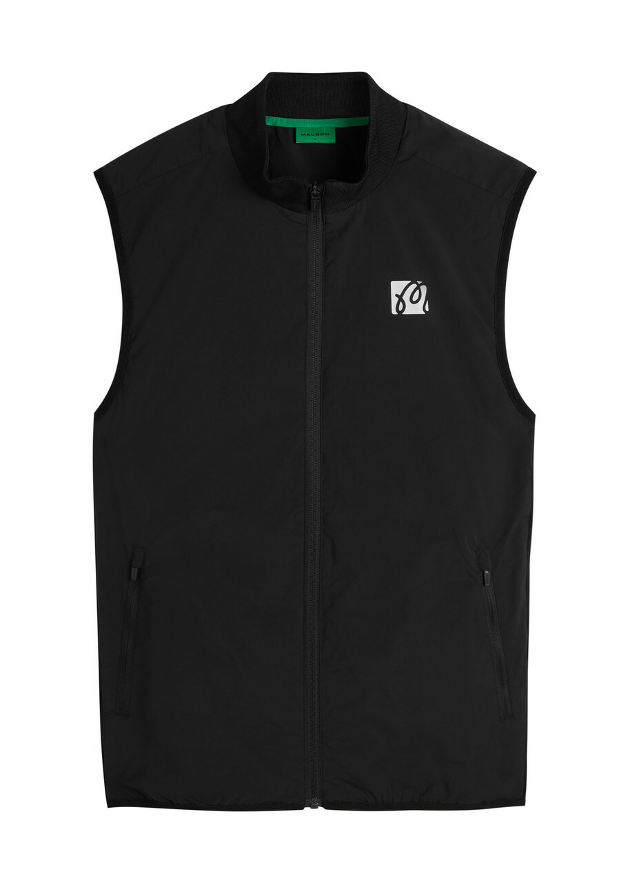 Malbon Performance Logo-print Shell Gilet Black