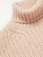 Officine Générale - Ribbed Alpaca-Blend Rollneck Sweater - Pink