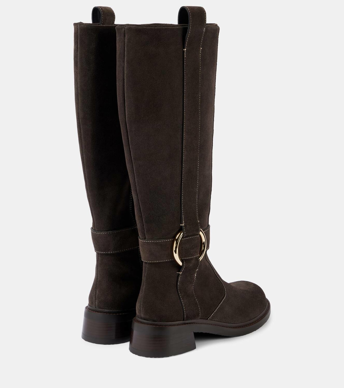 See By Chloé New Ring suede knee-high boots