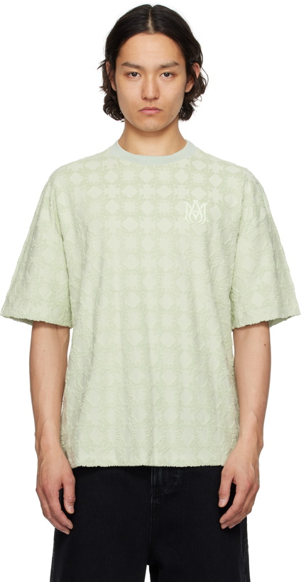 Photo: AMIRI Green MA Quad Toweling Oversized T-shirt