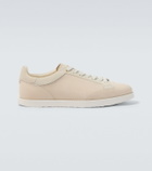 Brunello Cucinelli Suede-trimmed leather sneakers