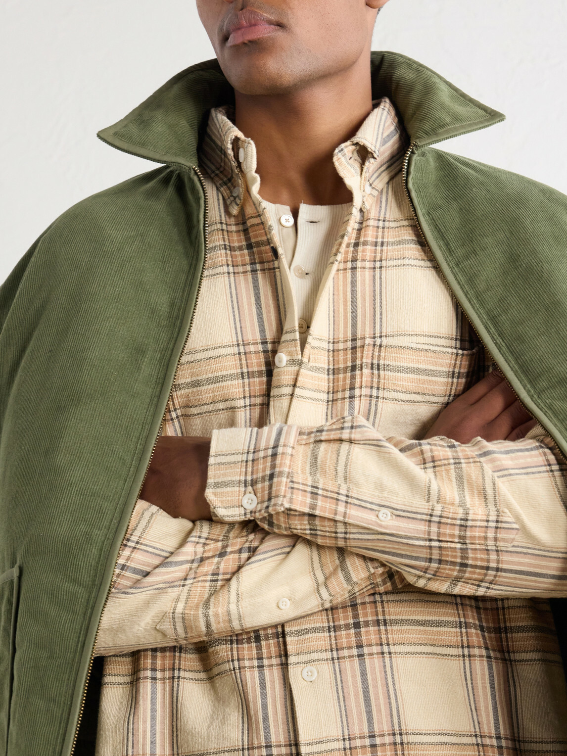 Kardo - Ronald Checked Cotton Shirt - Neutrals