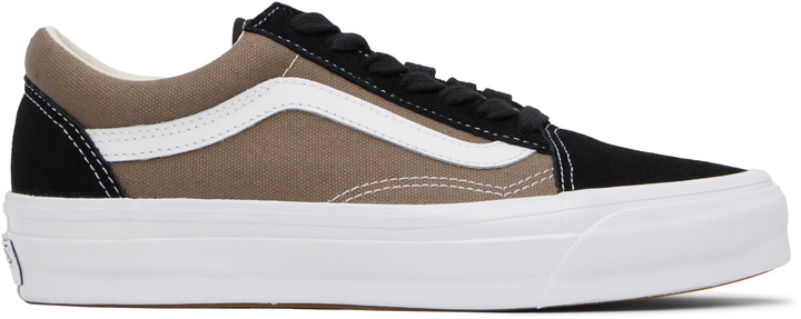 Photo: Vans Black & Taupe Premium Old Skool Sneakers