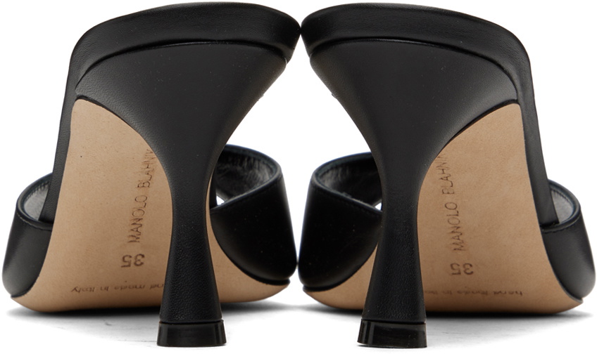 Manolo Blahnik Black Jadarona Mules Manolo Blahnik