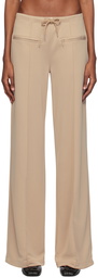 Courrèges Beige Interlock Lounge Pants