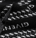 GIVENCHY - Logo-Jacquard Wool-Blend Scarf - Black