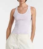 The Row Cendrea ribbed-knit cotton tank top