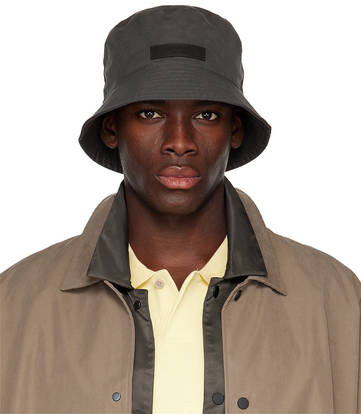 Photo: Essentials Gray Twill Bucket Hat