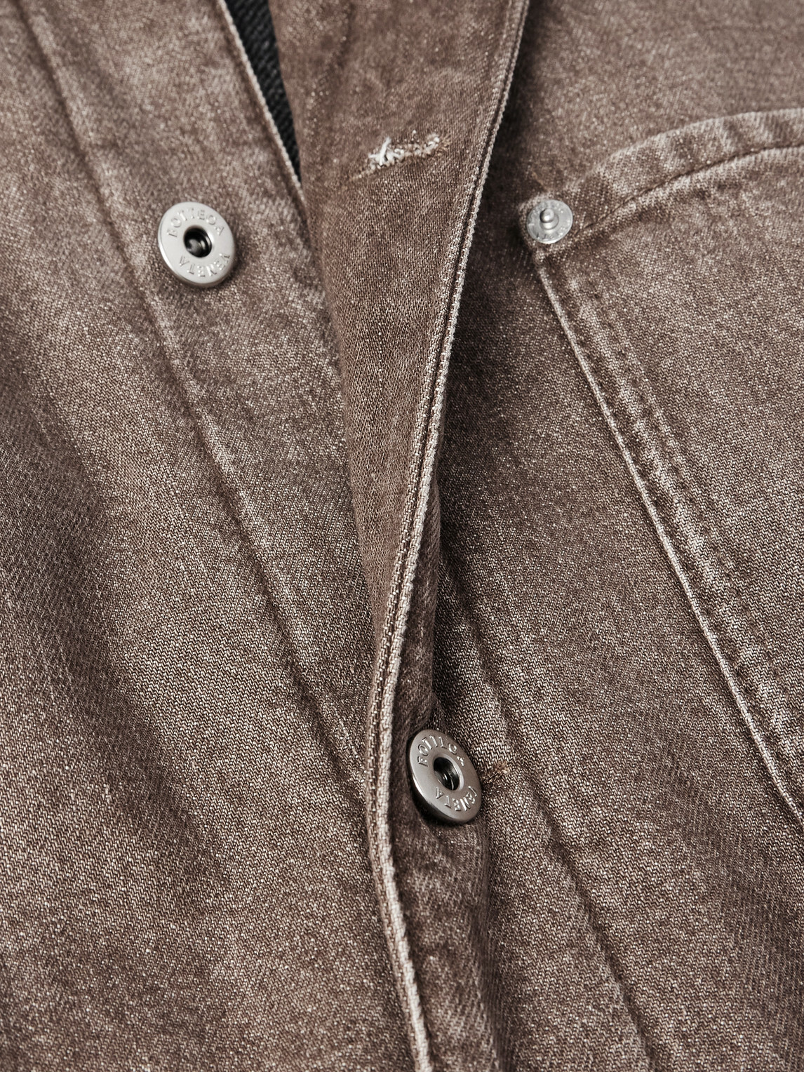 Bottega Veneta - Logo-Appliquéd Suede-Trimmed Denim Jacket - Brown