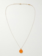 Bottega Veneta - Gold-Plated and Enamel Pendant Necklace