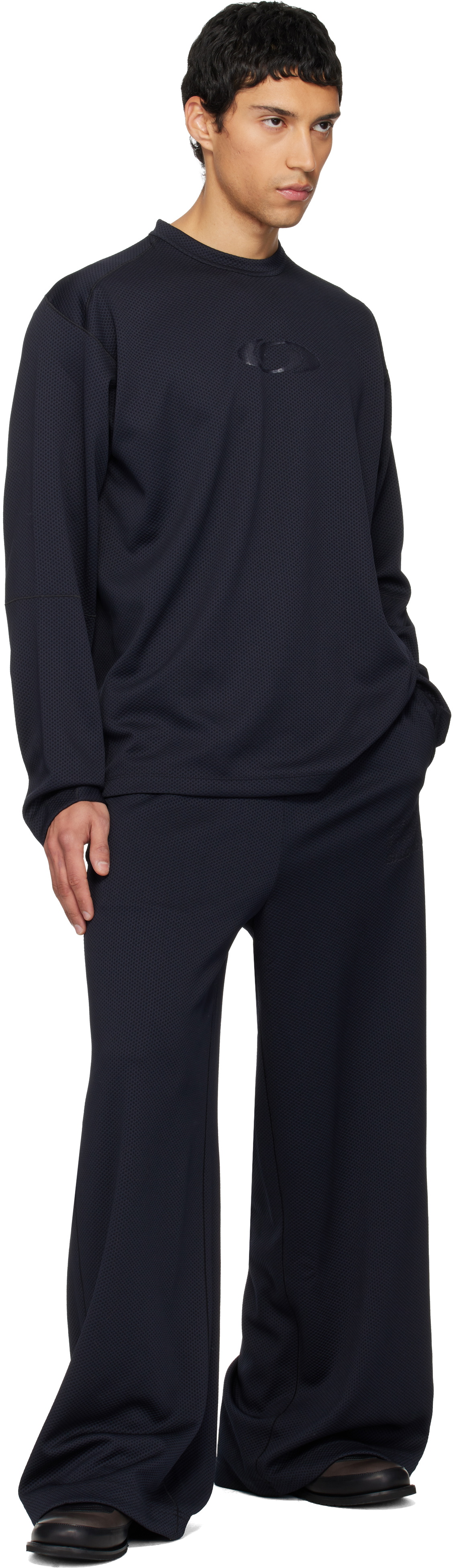 MM6 Maison Margiela Black Salomon Edition Mesh Sweatpants