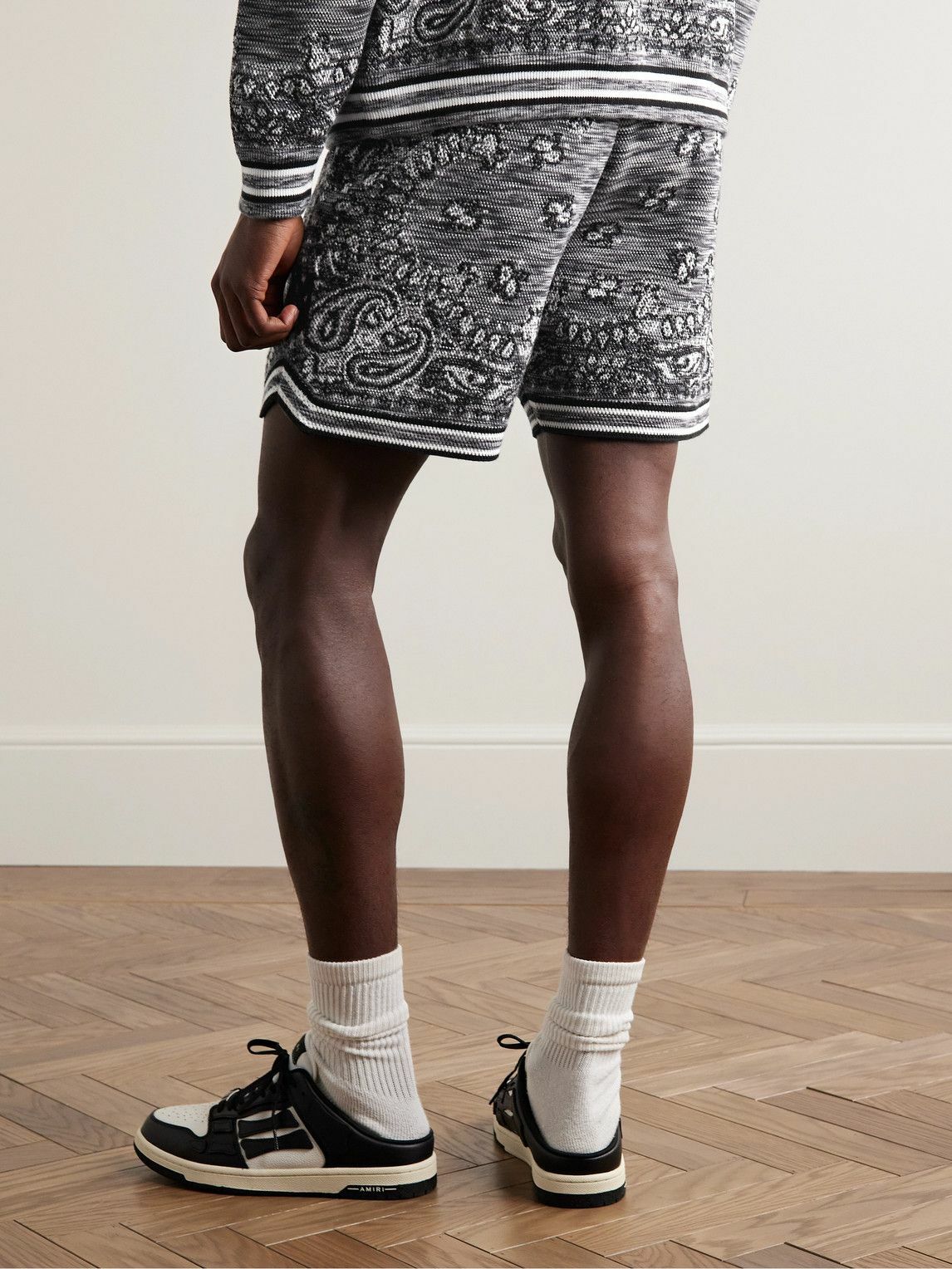 AMIRI - Straight-Leg Space-Dyed Bandana-Jacquard Cotton AMIRI - Straight-Leg Space-Dyed Bandana-Jacquard Cotton