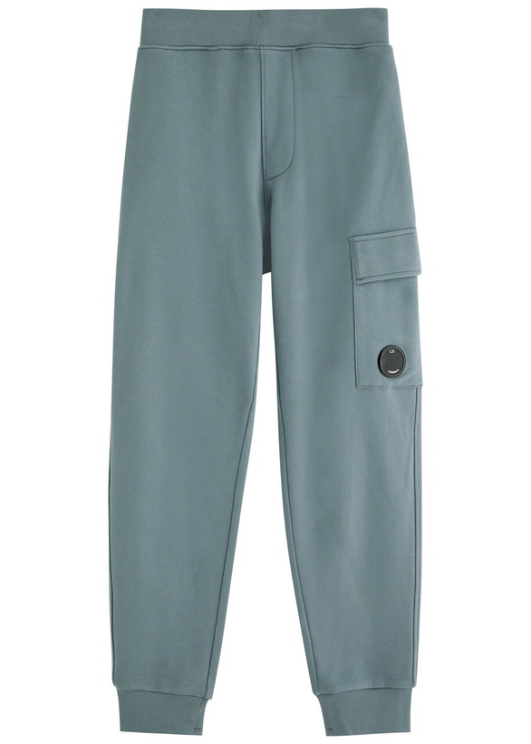 Photo: C.P. Company Diagonal Raised Cotton Sweatpants Blue