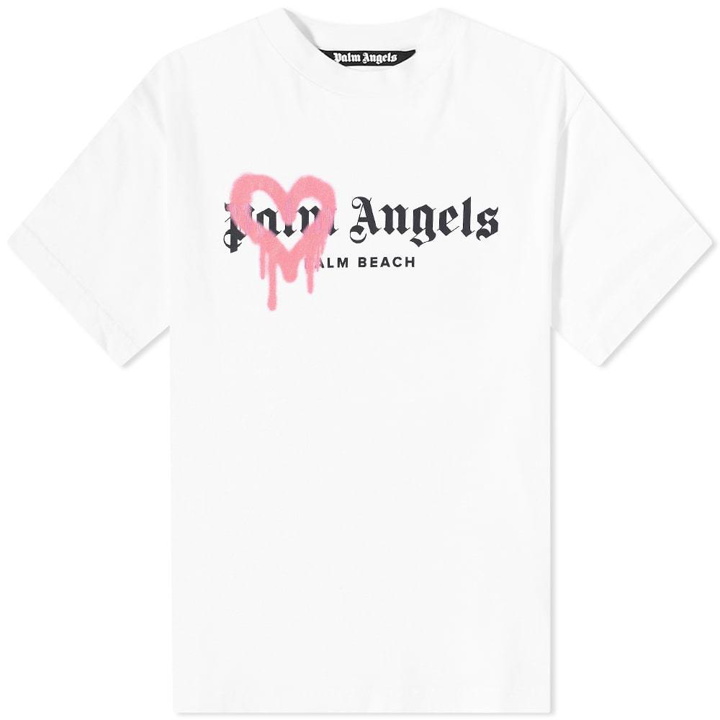 Photo: Palm Angels Palm Beach Spray Logo Tee