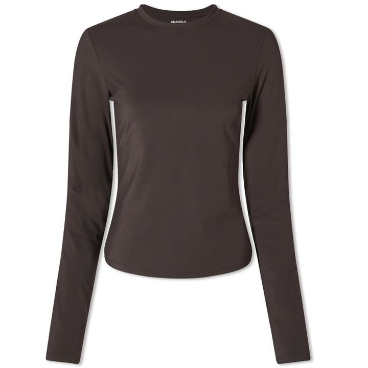 Photo: Adanola Women's Long Sleeve Longline Top in Coffee Bean