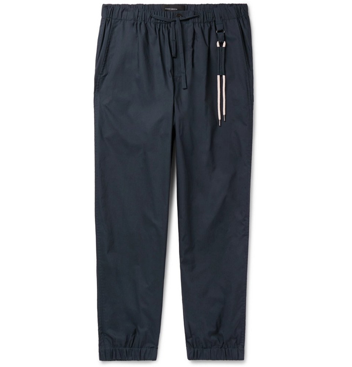 Photo: Craig Green - Tapered Cotton-Ripstop Drawstring Trousers - Navy