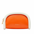 JW Anderson Women's Small Bumper-Pouch Purse in Orange/White
