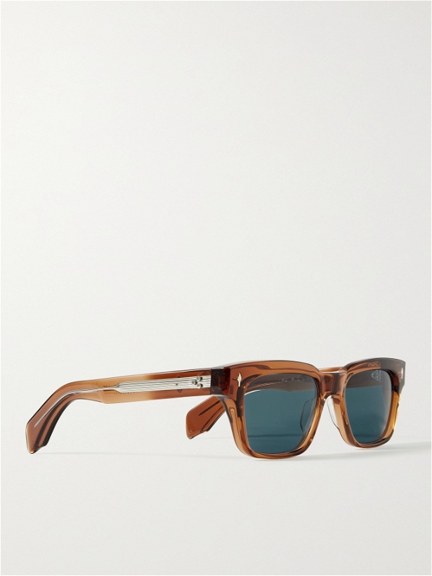 Photo: JACQUES MARIE MAGE - Molino Rectangular-Frame Acetate Sunglasses - Brown