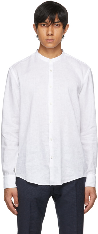 Photo: Boss White Linen Rolfo Shirt