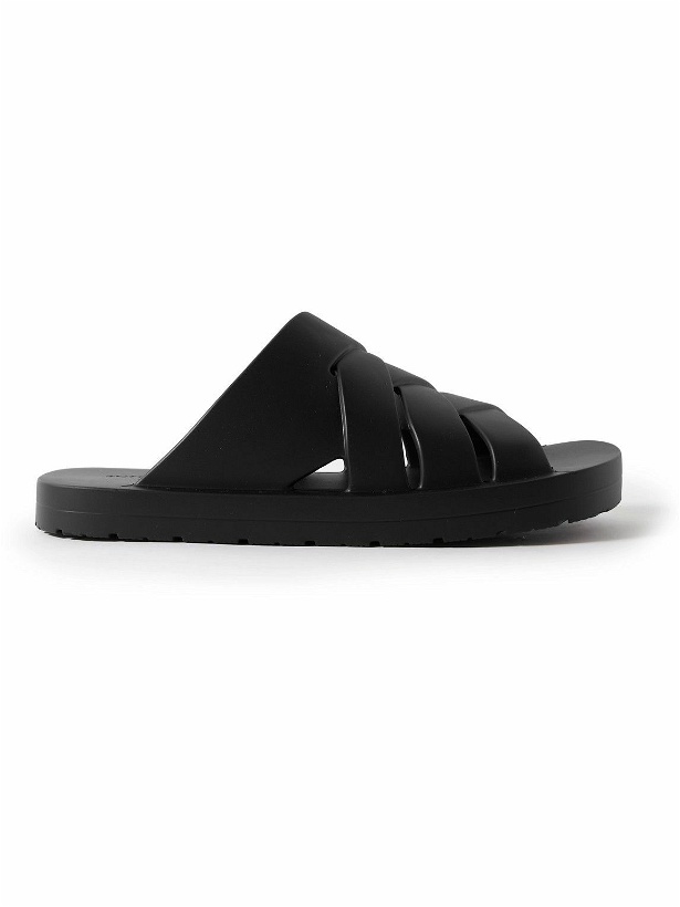 Photo: Bottega Veneta - Matt Rubber Sandals - Black