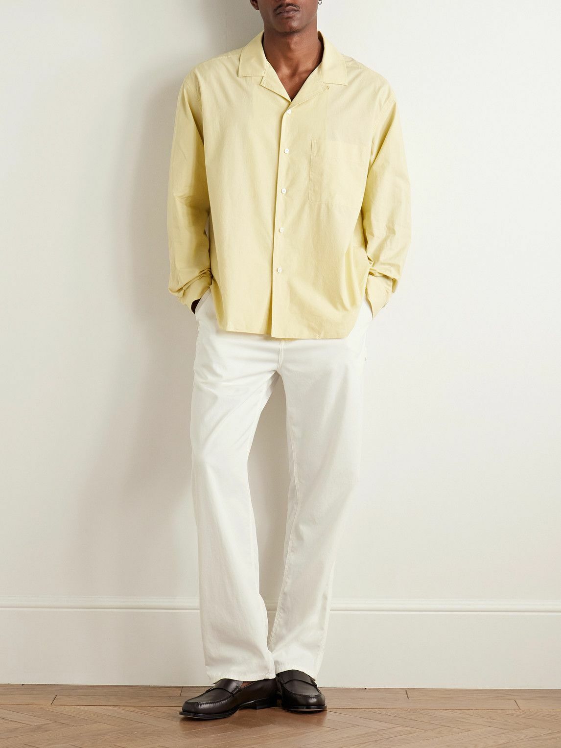 The Row - Sankuro Straight-Leg Cotton and Cashmere-Blend Gabardine Trousers - White