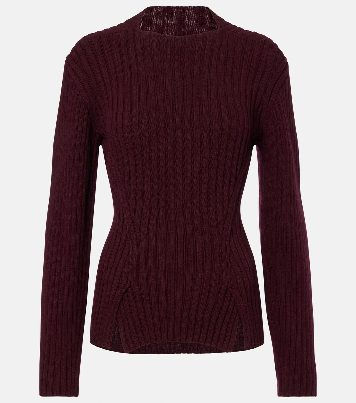 Victoria Beckham Ribbed-knit wool and cashmere sweater