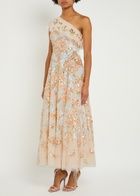 Needle & Thread Baroque Sequin-embellished Tulle Gown Cream